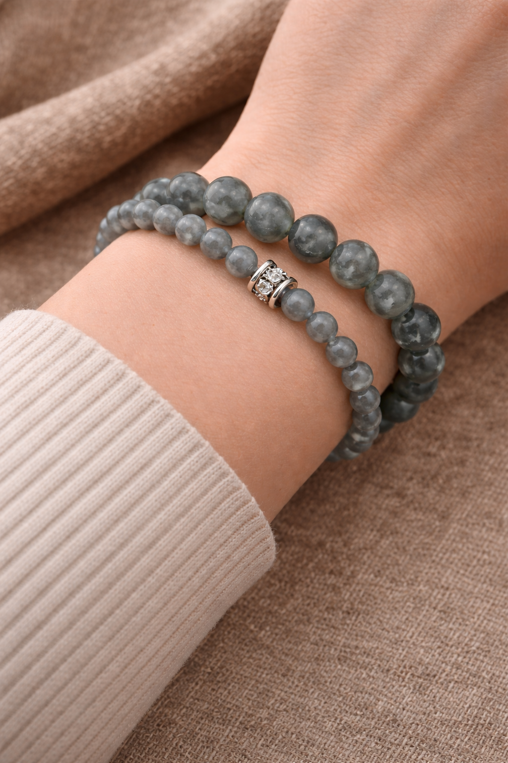 Bracelet Labradorite en pierres naturelles – 6 mm ou 8 mm