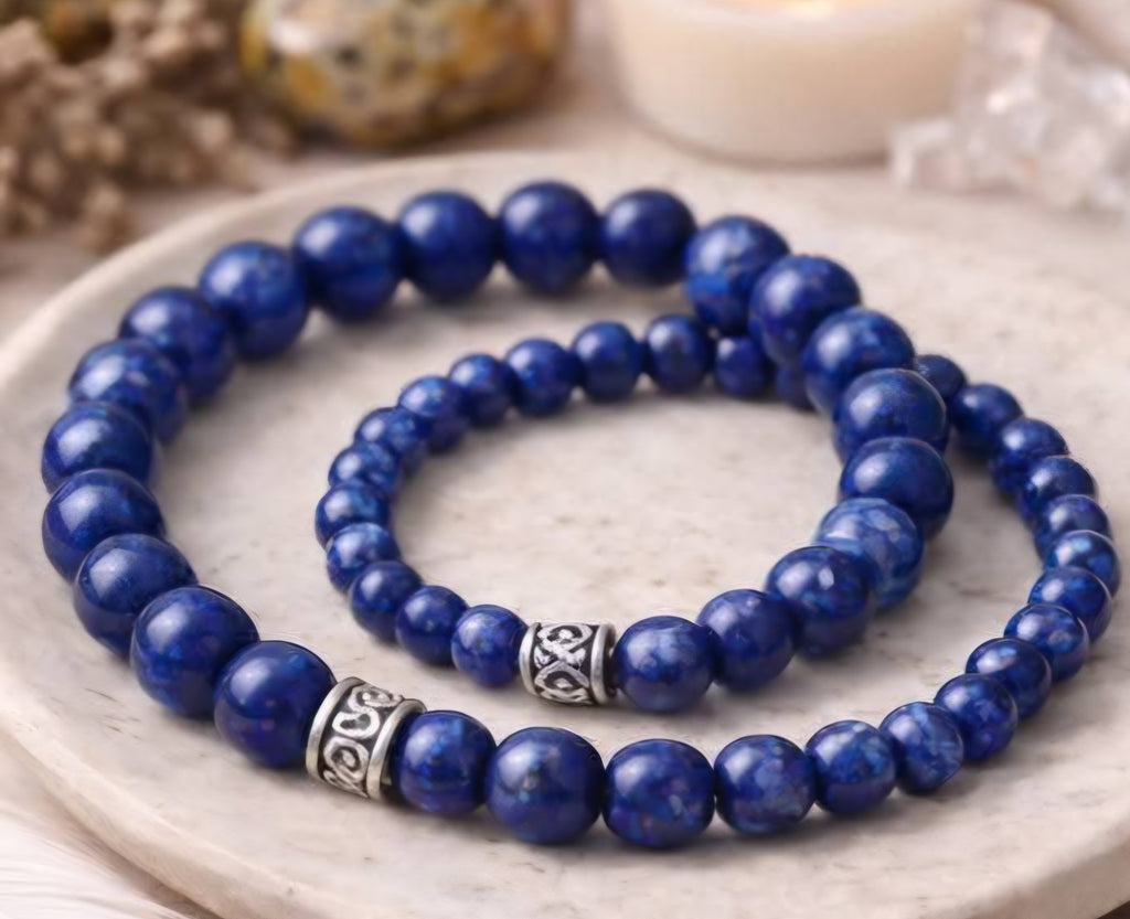 Bracelet Lapis-lazuli en Pierres naturelles – 6 mm ou 8 mm